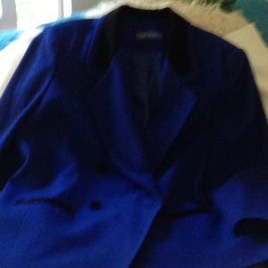 Gorgeous cobalt blue double breasted blazer